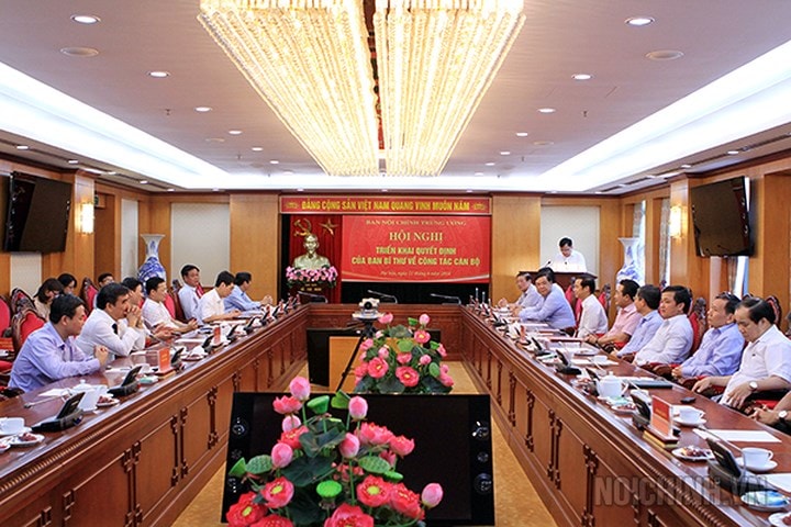 Ngày 21/6/2018, tại Trụ sở Ban Nội chính Trung ương diễn ra Hội nghị công bố Quyết định của Ban Bí thư Trung ương Đảng về công tác cán bộ. Trong ảnh: Toàn cảnh Hội nghị. (Ảnh: Ban Nội chính Trung ương).