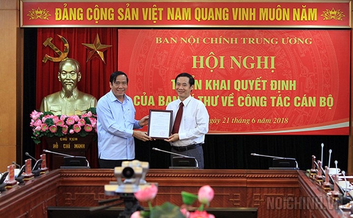 Tại Hội nghị, ông Nguyễn Thanh Bình, Ủy viên Trung ương Đảng, Phó trưởng Ban Tổ chức Trung ương trao Quyết định số 777-QĐNS/TW ngày 15/6/2018 của Ban Bí thư cho ông Nguyễn Thái Học. Ông Nguyễn Thái Học, Ủy viên Ban Thường vụ Tỉnh ủy, Trưởng Ban Nội chính Tỉnh ủy Phú Yên chuyển công tác về Ban Nội chính Trung ương và giữ chức Phó trưởng Ban Nội chính Trung ương.