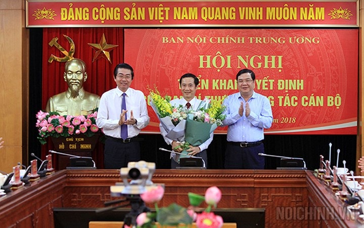 Ông Nguyễn Thái Học bày tỏ sự cảm ơn đến Ban Bí thư, Ban Tổ chức Trung ương, Ban Nội chính Trung ương đã tin tưởng giao nhiệm vụ mới.  Ông Học khẳng hứa sẽ đem hết năng lực, khả năng và lòng nhiệt tình của mình và quyết tâm hoàn thành tốt nhiệm vụ được giao. 