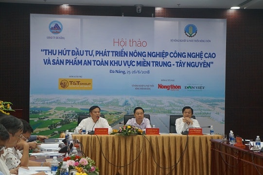 The symposium on Investment attraction and development in hi-tech agriculture and safe products in Central and Central Highlands Vietnam