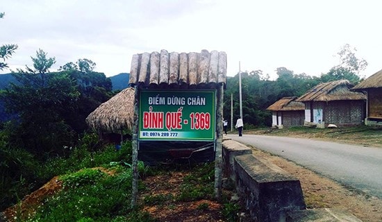 Dinh Que rest station in Tay Giang