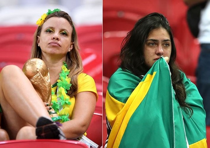 Đối với các CĐV xứ Samba, việc lặn lội đến tận Nga để rồi chứng kiến đội nhà thua ở tứ kết là một cú sốc.
