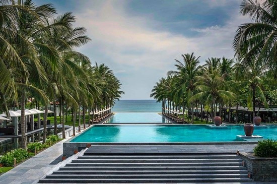 One of great pools in Four Seasons Hotel The Nam Hai