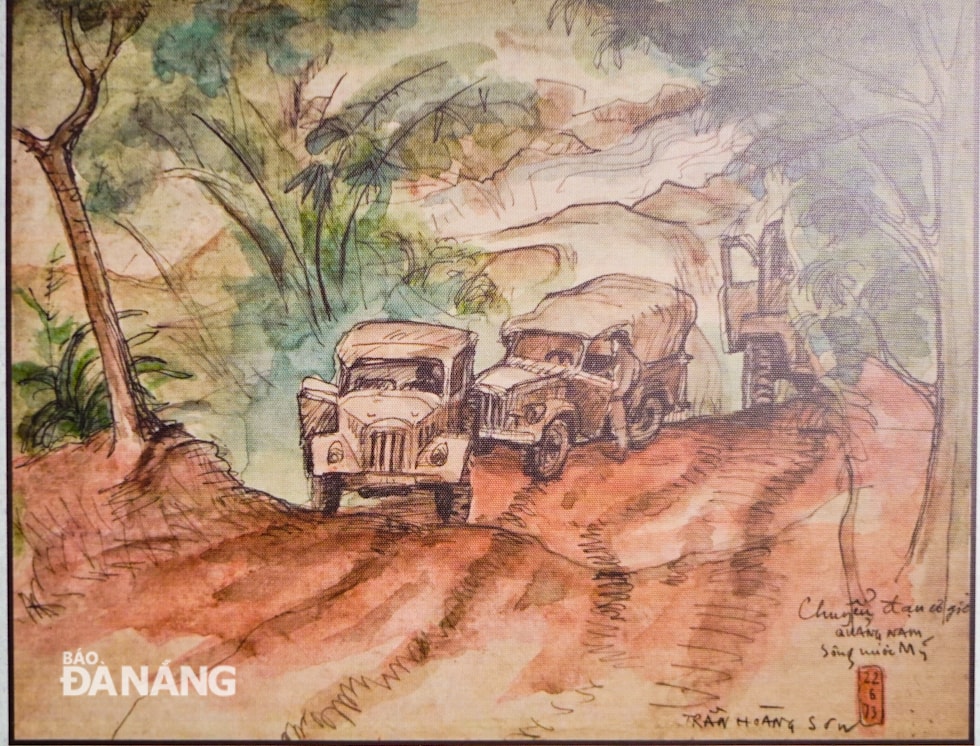 Những bức ký họa tái hiện lại thời kỳ đấu tranh gian khổ mà hào hùng của dân tộc. 