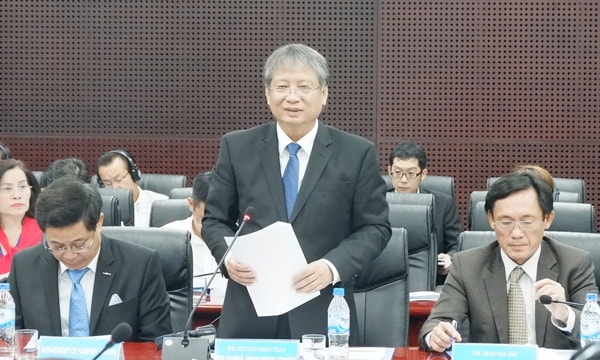 Phó Chủ tịch UBND thành phố Nguyễn Ngọc Tuấn phát biểu khai mạc diễn đàn. Ảnh:Danang.gov.vn