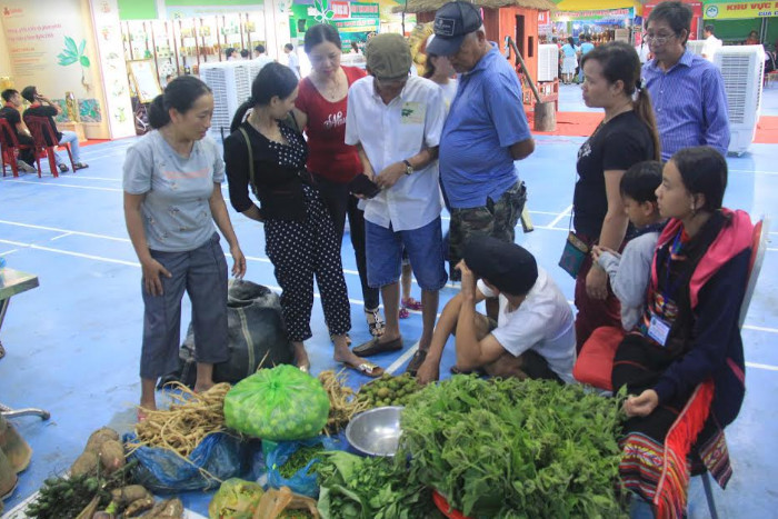 Ngoài sâm Ngọc Linh, các mặt hàng nông sản miền núi Nam Trà My cũng rất được du khách quan tâm.