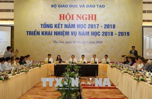 Quang cảnh hội nghị tại điểm cầu Hà Nội. Ảnh: Thanh Tùng/TTXVN