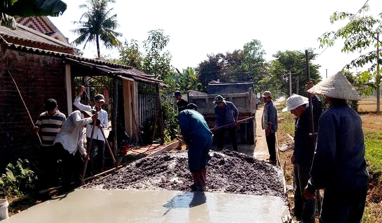 UBND huyện Phú Ninh yêu cầu đẩy anh việc giải ngân nguồn vốn chương trình NTM. Ảnh: Q.V