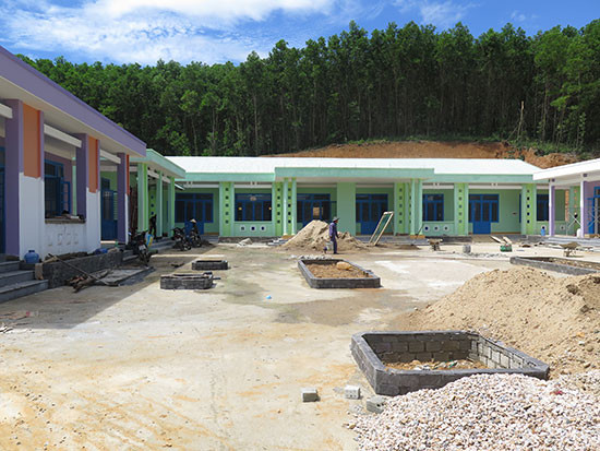 Trường Mẫu giáo Tiên Lập được đầu tư xây dựng khang trang. Ảnh: T.BÌNH