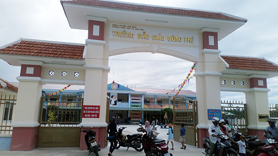 Trường tiểu học Đông Phú (thôn Thuận An), vừa được đưa vào sử dụng, với giá trị đầu tư 30 tỷ đồng.Ảnh: MỘC MIÊN