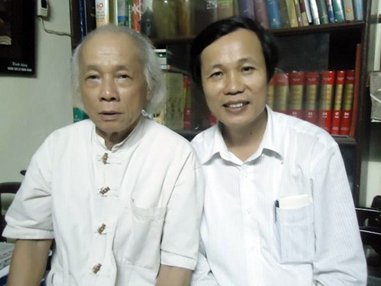  PGS-NGND. Lê Mậu Hãn và PGS-TS. Ngô Văn Minh (phải).
