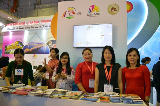   The stand of Quang Nam, Da Nang and Thua Thien Hue at the event