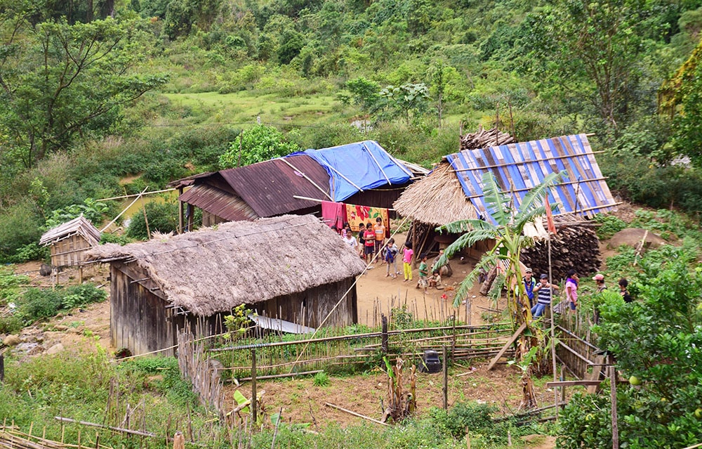 Ngôi nhà của chị Hồ Thị Thiên nơi xảy ra vụ việc đau lòng. Ảnh: THANH THẮNG