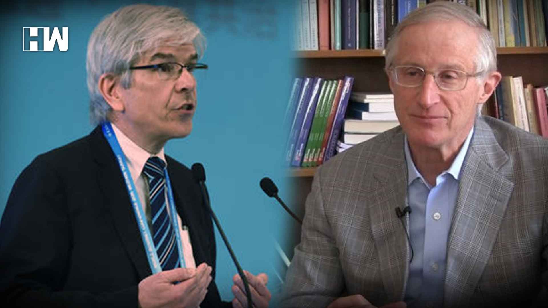 William Nordhaus (phải) và Paul Romer  - chủ nhân giải Nobel Kinh tế 2018