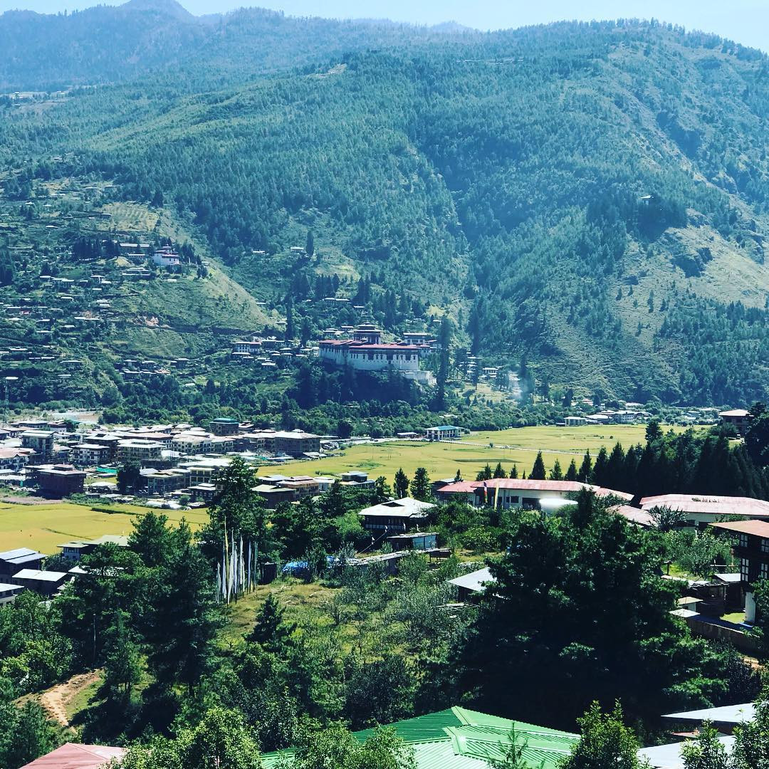 Diện tích rừng bao phủ 70% lãnh thổ Bhutan. Ảnh: deskgram