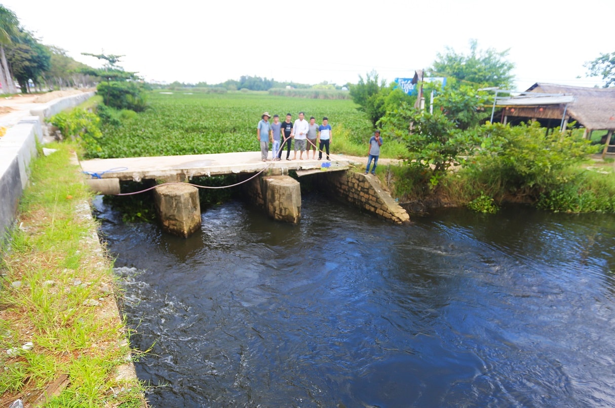 Đập Bổi nơi xảy ra vụ việc. Ảnh: Đ.T