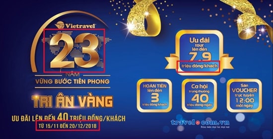 Nhiều chương trình khuyến mãi khủng được Vietravel tung ra trong mùa xuân 2019