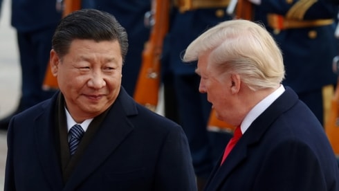 Chủ tịch Trung Quốc Tập Cận Bình và Tổng thống Mỹ Donald Trump. Ảnh: Reuters.