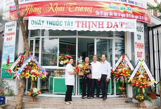 Khai trương một cơ sở thuốc tại Quảng Nam. Ảnh: CTV