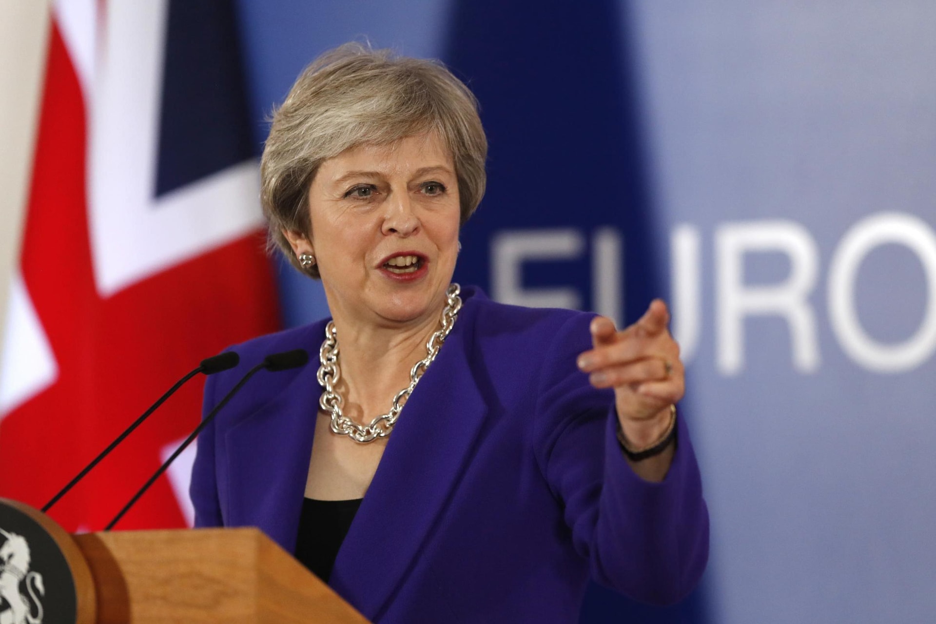 Nữ Thủ tướng Anh Theresa May. Ảnh: AP