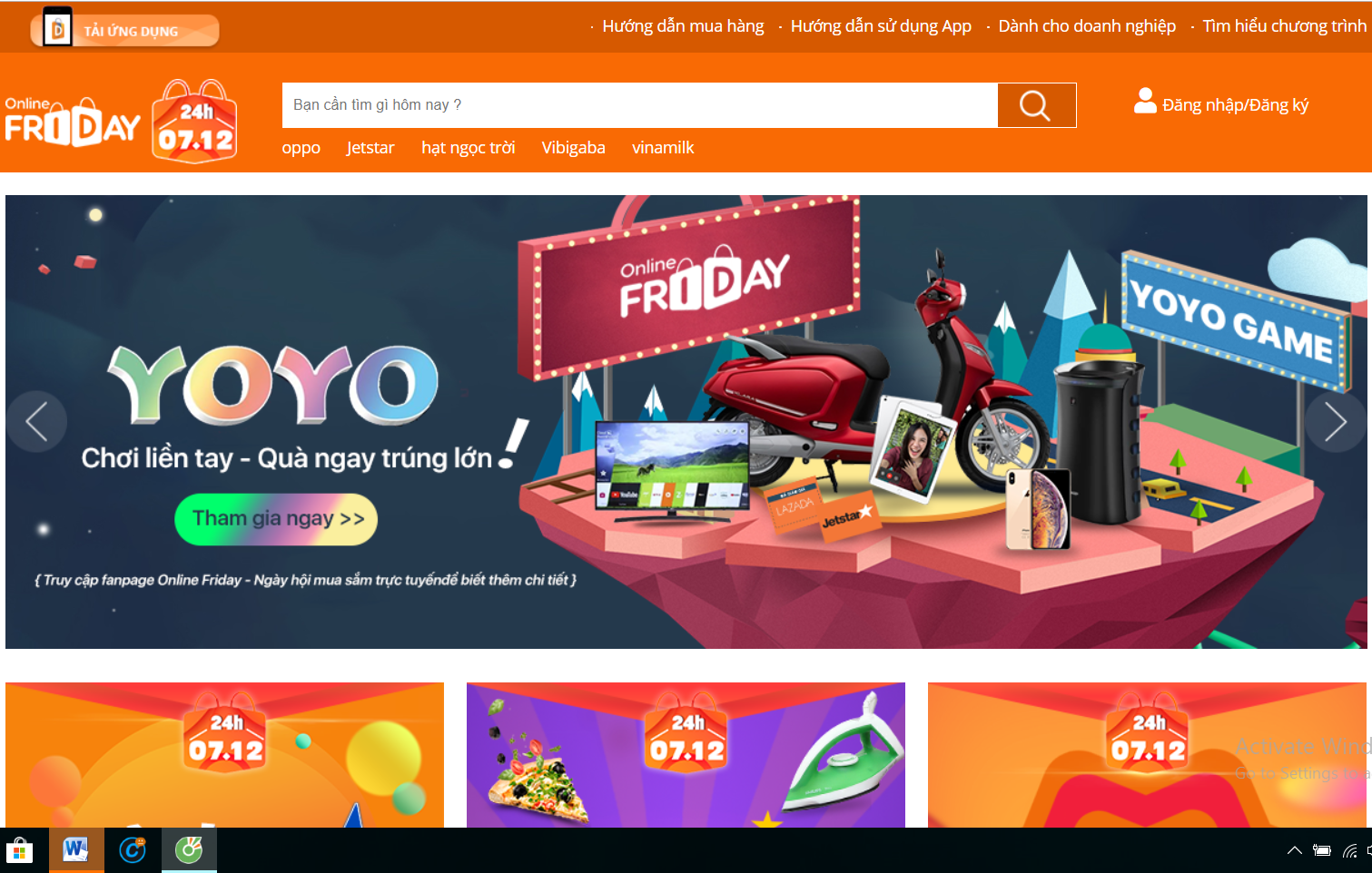 Ngày hội mua sắm Online Friday diễn ra vào ngày 7.12 với hàng loạt chương trình khuyến mãi. Ảnh : KL