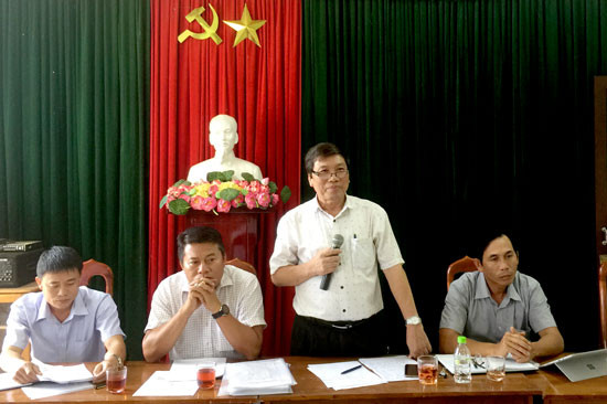 Ông Nguyễn Đạo - Phó Chủ tịch UBND huyện Phú Ninh phát biểu chỉ đạo. Ảnh: PHAN VINH