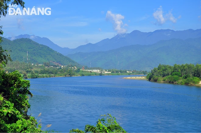 Nơi dự kiến xây dựng đập nước thô của nhà máy nước Hòa Liên trên sông Cu Đê.