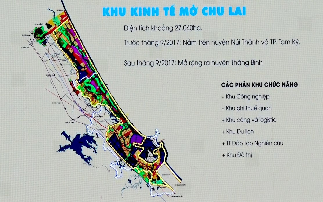 The planning map of the Chu Lai OEZ
