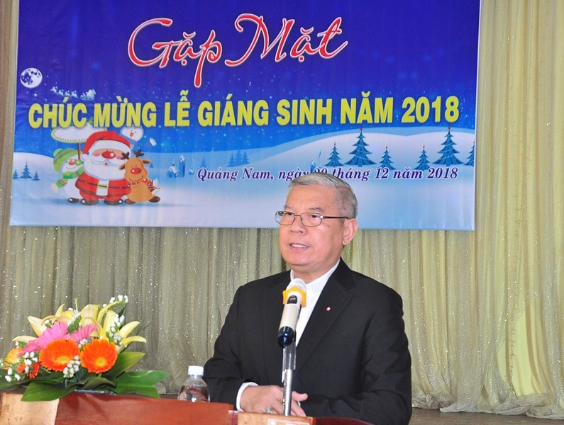 Quang cảnh buổi gặp mặt chúc mừng lễ Giáng sinh 2018. Ảnh: V.A