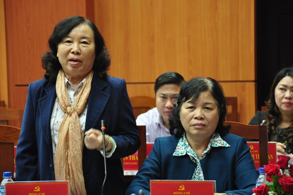 bà Hồ Thị Thanh Lâm - nguyên Ủy viên ặt chiều 11.1. Ảnh: N.Đ