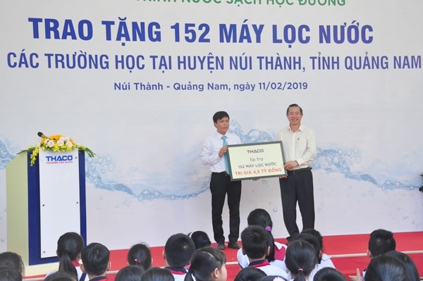 Tổng kinh phí cho chương trình nước sạch học đường là 4,5 tỷ đồng. Ảnh: ĐOAN VINH