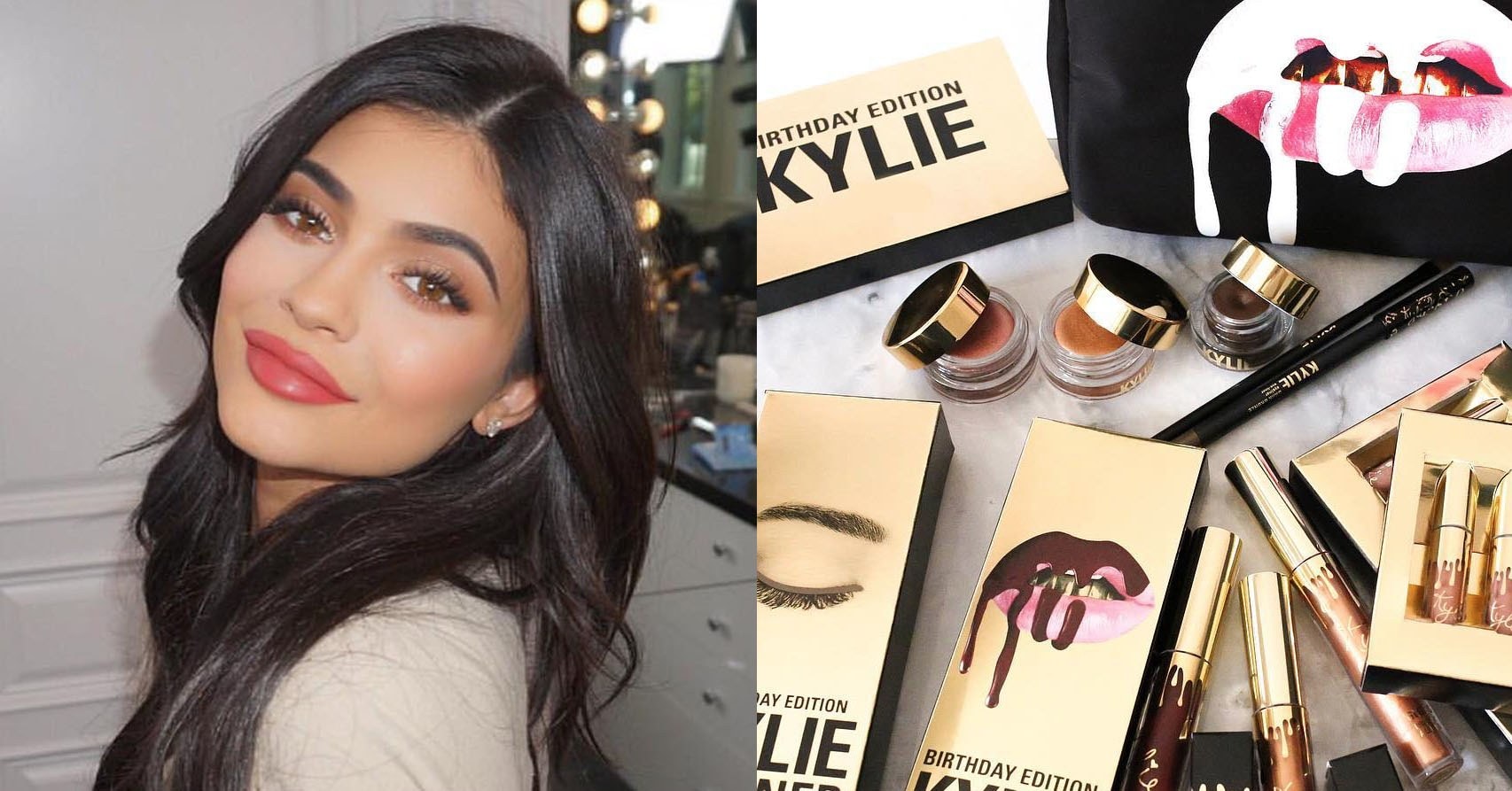 Kylie Jenner quảng bá sản phẩm của công ty do cô làm chủ. Ảnh: instylebeads