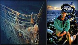 Tiến sĩ Robert Ballard, người tìm thấy Titanic dưới đáy biển.