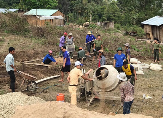 Tuổi trẻ Nam Trà My xung kích bằng những công trình thiết thực. Ảnh: AN TÚ