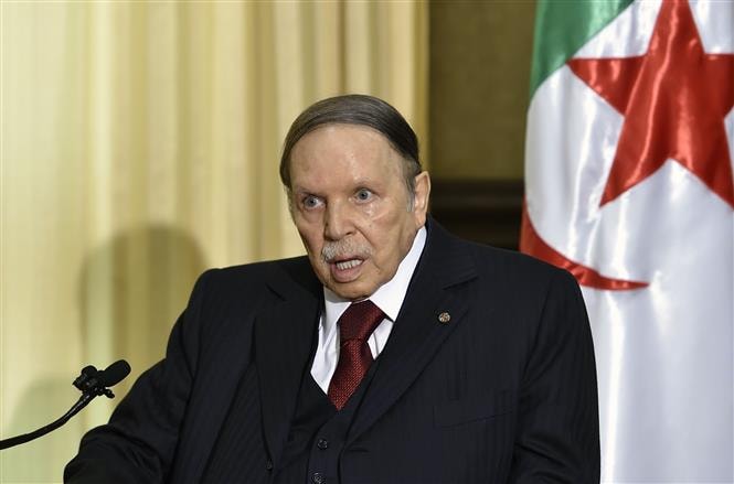 Tổng thống Algeria Abdelaziz Bouteflika tại Zeralda, ngoại ô thủ đô Algiers. Ảnh: AFP/TTXVN
