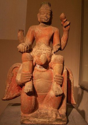 Statue of Vishnu – Garuda, a Champa traditional art piece in Guimet Musem