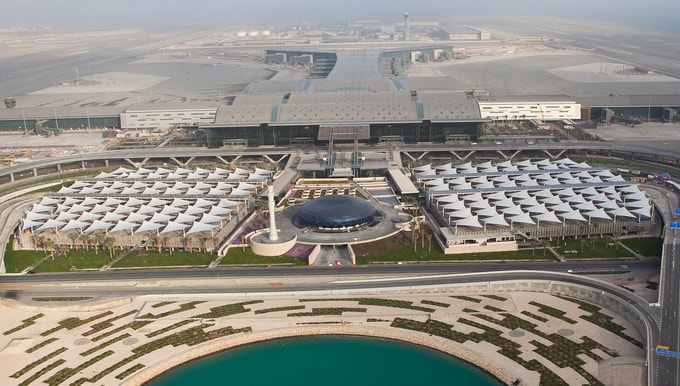 Sân bay Quốc tế Hamad có chi phí xây dựng lên tới 17 tỷ USD, do hãng hàng không Qatar Airways quản lý.