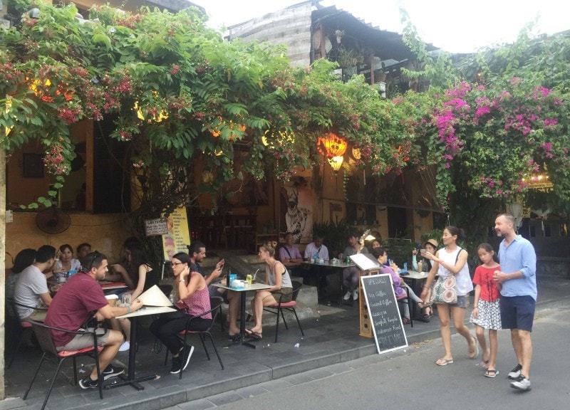 Foreign visitors are always excited at Hoi An.