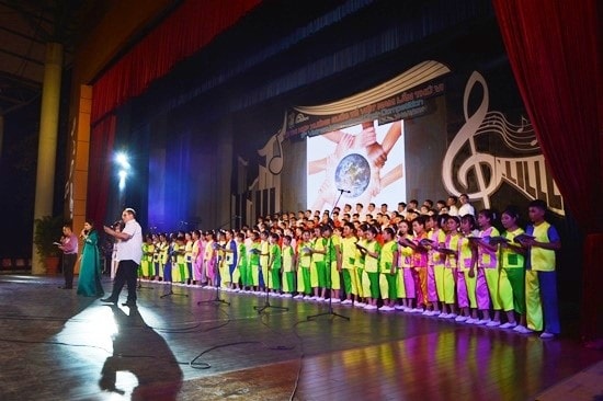 At the opening ceremony.
