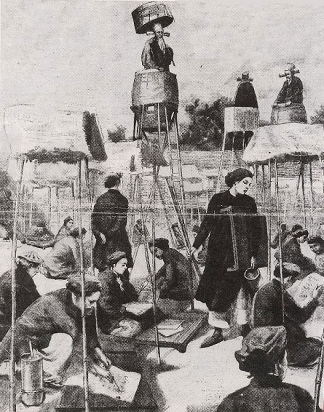 Một trường thi năm 1895. (Ảnh minh họa)