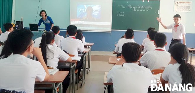 Đổi mới giáo dục, lấy học sinh làm trung tâm là một trong những nội dung trọng tâm của hội thi Giáo viên giỏi cấp thành phố, năm 2019. Ảnh: TT