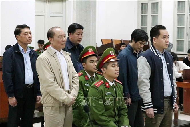 Tòa án nhân dân Thành phố Hà Nội tuyên án phiên tòa xét xử sơ thẩm bị cáo Phan Văn Anh Vũ và các đồng phạm, chiều 30/1/2019. Ảnh: Văn Điệp/TTXVN