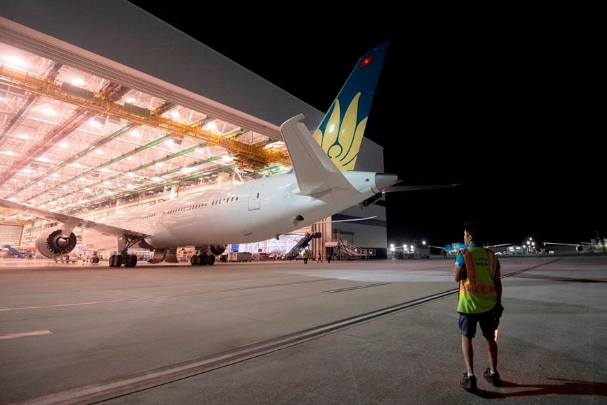 Có thêm tàu bay Boeing 787-10 sẽ giúp Vietnam Airlines hiện đại hóa đội tàu bay. (Ảnh: Boeing).