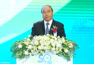 Thủ tướng Nguyễn Xuân Phúc phát biểu tại buổi lễ. Ảnh: VGP/Quang Hiếu