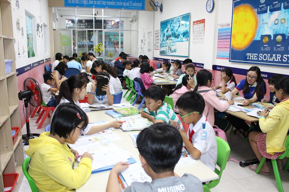 Seven English là trung tâm thuộc quyền quản lý của Hệ thống Anh ngữ quốc tế AMA Việt Nam. Ảnh: P.V