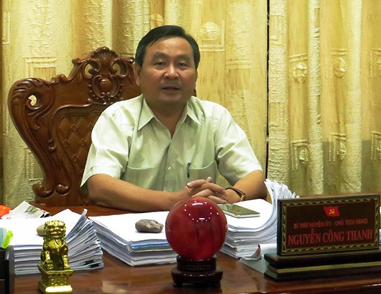Ông Nguyễn Công Thanh - Bí thư Huyện ủy, Chủ tịch HĐND huyện Đại Lộc. Ảnh: BÍCH LIÊN