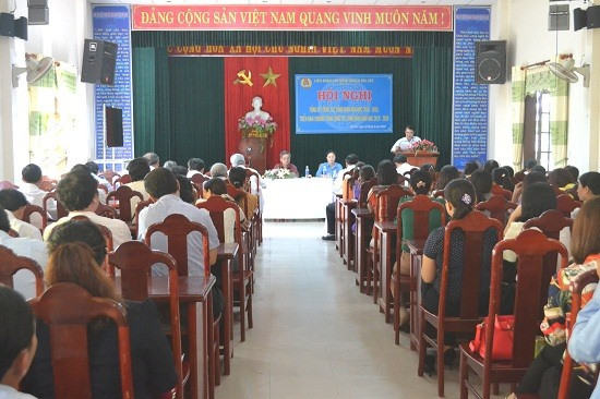 CĐCS trường học ở Đại Lộc góp phần thực hiện tốt nhiệm vụ năm học 2018 - 2019. Ảnh: C.T