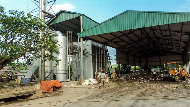 Quang cảnh một nhà máy đốt rác sử dụng công nghệ Vinabima.