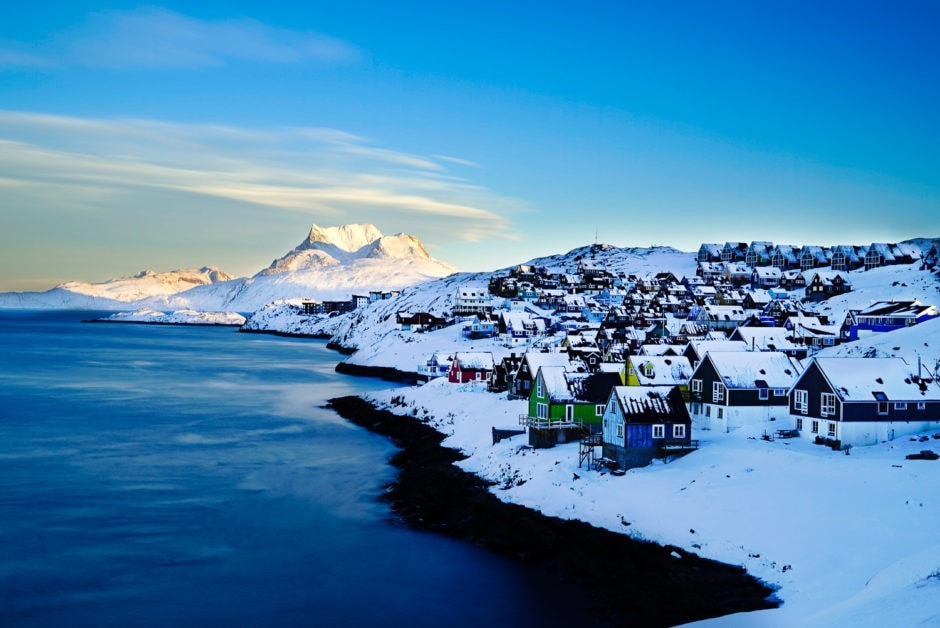 Nuuk - thành phố thủ đô của Greenland. Ảnh: matadometwork