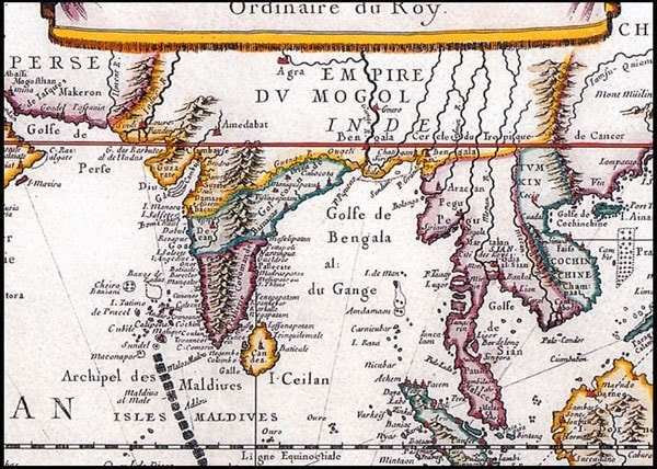 Paracel (Hoàng Sa) của Việt Nam - Indes Orientale, Pierre Duval, Paris, French (1677).